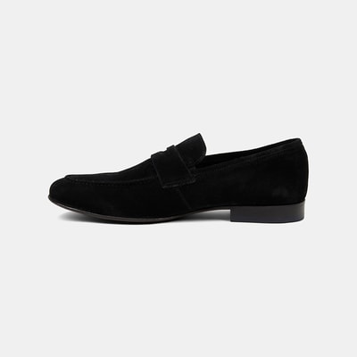 Erkek Siyah Klasik Süet Loafer