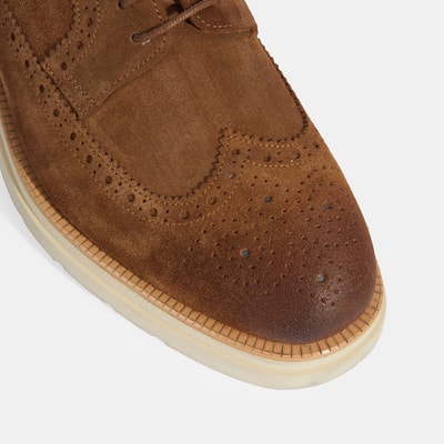 Erkek Taba Bağcıklı Süet Günlük Ayakkabı