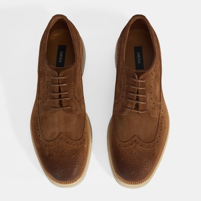 Erkek Taba Bağcıklı Süet Günlük Ayakkabı