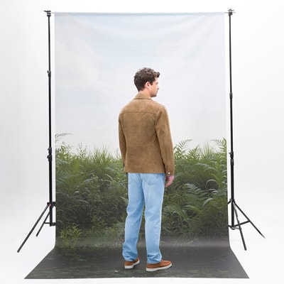 Erkek Taba Uzun Kollu Gömlek Yaka Süet Ceket