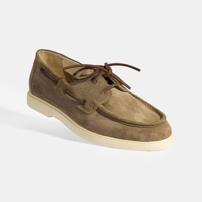 Erkek Vizon Bağcıklı Süet Günlük Ayakkabı