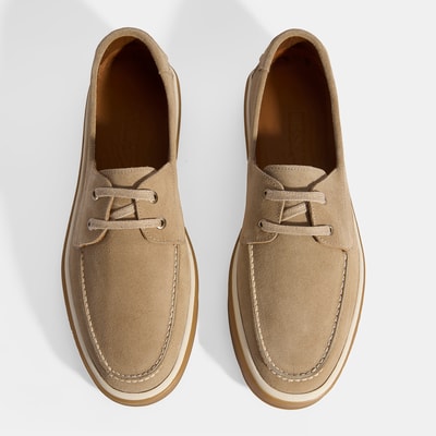 Erkek Vizon Bağcıklı Süet Günlük Ayakkabı