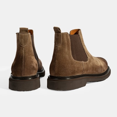 Erkek Vizon Lastikli Süet Bot