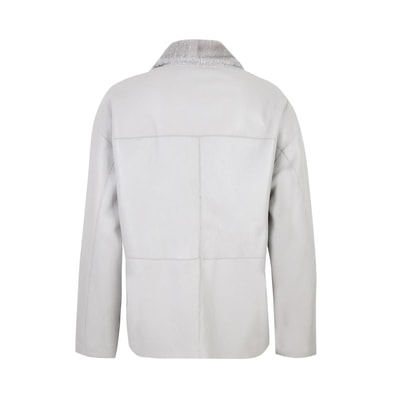 Eternity Gri Kadın Kısa Çift Taraflı Kürk Ceket