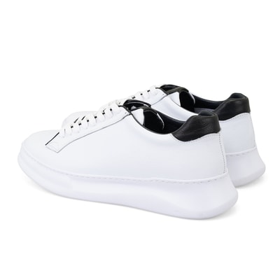 Ethan Beyaz Erkek Deri Spor Ayakkabı