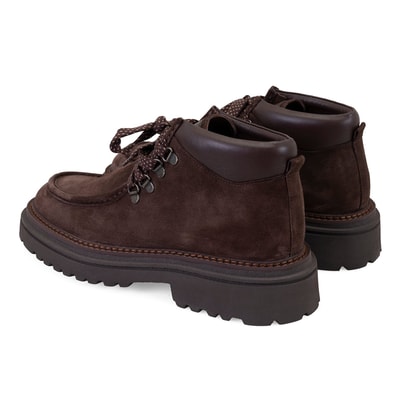 Ethen Kahve Erkek Bağcıklı Deri Bot