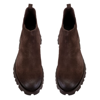 Everet Kahve Erkek Lastikli Deri Chelsea Bot