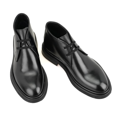 Ewan Siyah Erkek Deri Bot