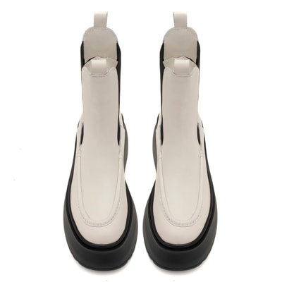 Fatmir Ekru Kadın Deri Bot