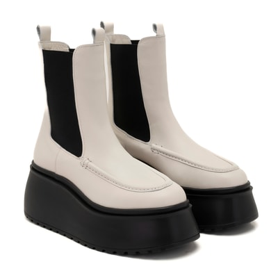 Fatmir Ekru Kadın Deri Bot