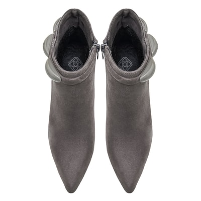 Fear Gri Kadın Topuklu Bot