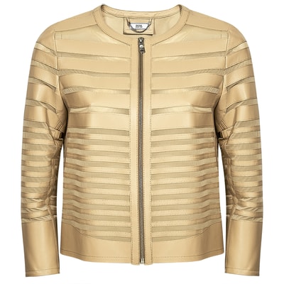 Fiorella Kadın Panelli Anatomik Deri Ceket