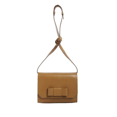 Fiyonklu Deri Çanta