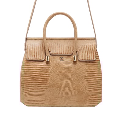 Fund Kadın Kroko Baskılı El Çantası