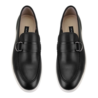 Galvin Siyah Erkek Deri Loafer