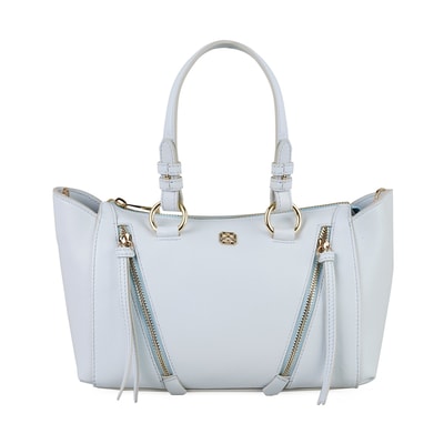 Garten Mavi Kadın Deri El Çantası