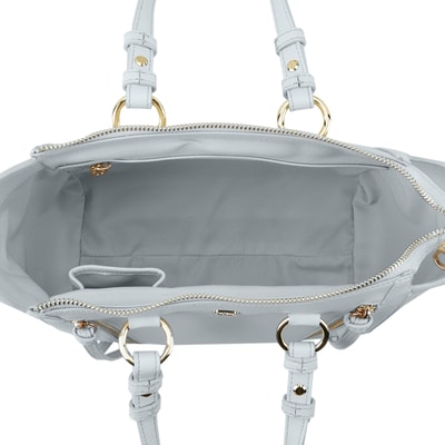 Garten Mavi Kadın Deri El Çantası