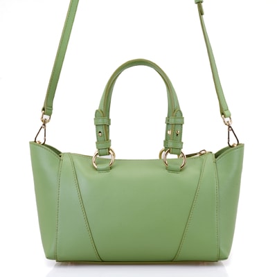 Garten Yeşil Kadın Deri El Çantası