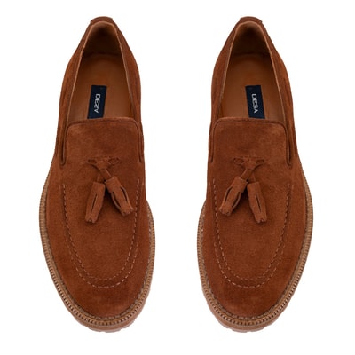 Gavyn Taba Erkek Süet Deri Loafer