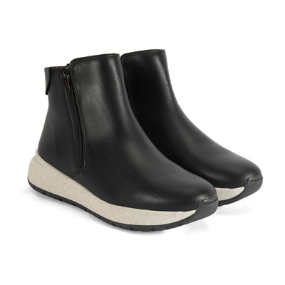 Gillian Siyah Kadın DesaComfort Fermuarlı Deri Bot