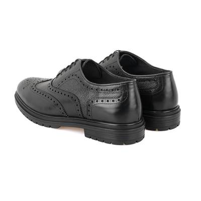 Gixos Siyah Erkek Deri Klasik Ayakkabı