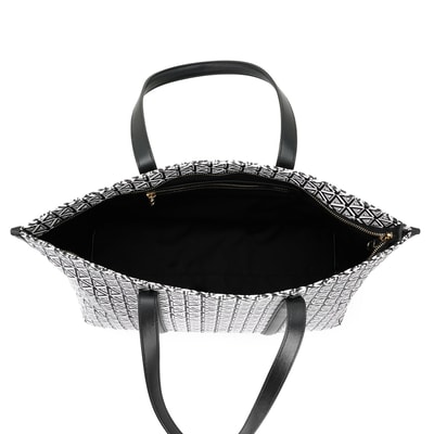 Grano Siyah Kadın Monogram Deri Alışveriş Çantası