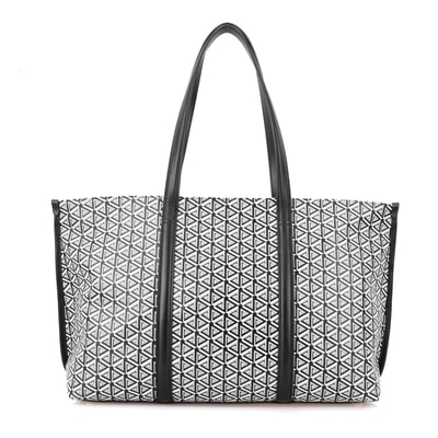 Grano Siyah Kadın Monogram Deri Alışveriş Çantası