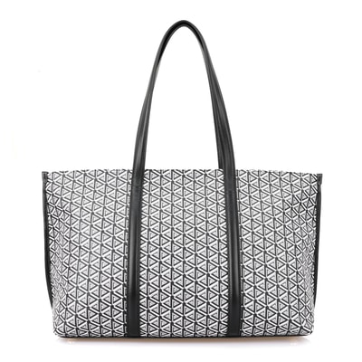 Grano Siyah Kadın Monogram Deri Alışveriş Çantası