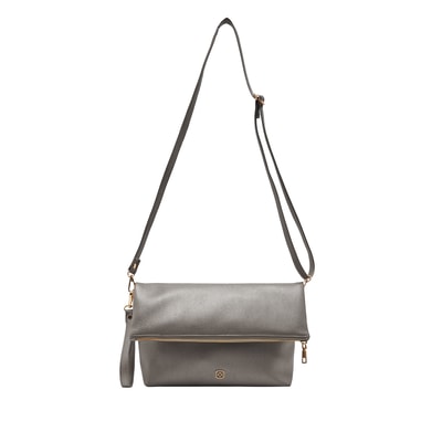 Gri Bambus Kadın Omuz Askılı Çanta