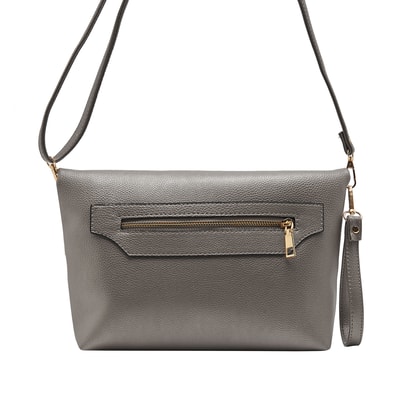 Gri Bambus Kadın Omuz Askılı Çanta