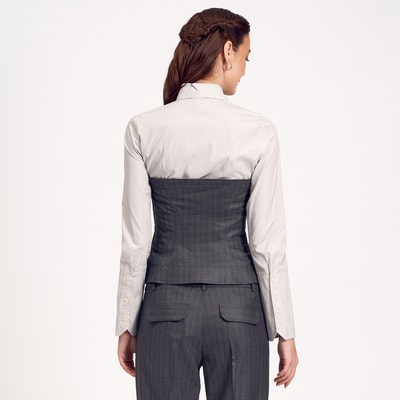 Gri Çizgili Kadın Büstiyer