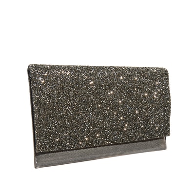 Gri Ernest Zincir Detaylı Kadın Gece Çantası