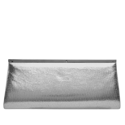 Gümüş Trunk Zincir Detaylı Kadın Gece Çantası