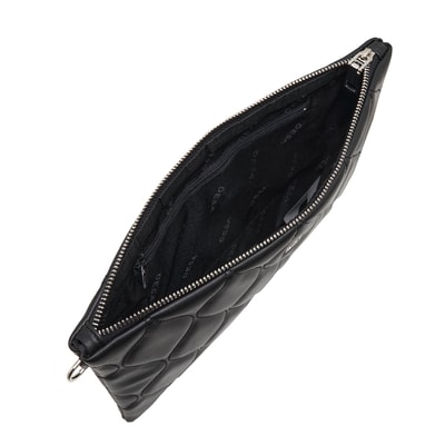 Guyana Siyah Kadın Kapitone Portföy Çanta