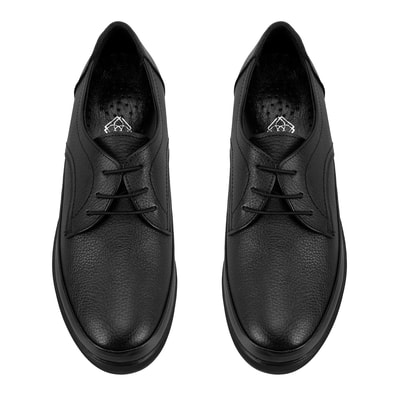 Hailee Siyah Kadın DesaComfort Dolgu Topuklu Deri Günlük Ayakkabı