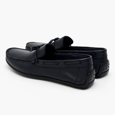 Hansel Lacivert Erkek Deri Loafer