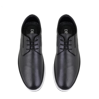 Harold Siyah Erkek Deri Günlük Ayakkabı