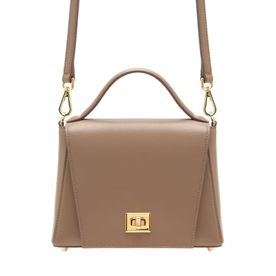 Haze Krem Kadın Deri El Çantası