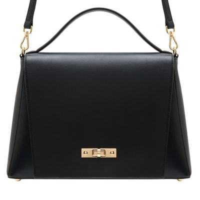 Helena Siyah Kadın Deri El Çantası