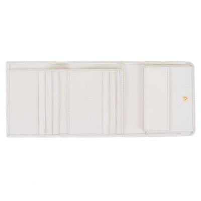 Heleno Beyaz Kadın Deri Cüzdan