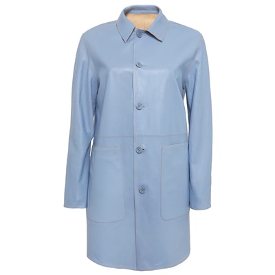 Hiba Kadın Oversize Çift Taraflı Deri Pardösü