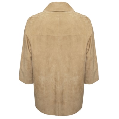 Hiba Kadın Oversize Çift Taraflı Deri Pardösü