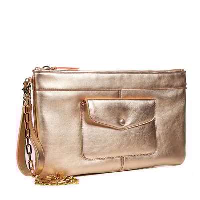 İgnis Kadın Zincir Detaylı Deri Omuz Çantası