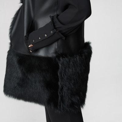 Ikeme Kadın Çift Taraflı Kürk Yelek