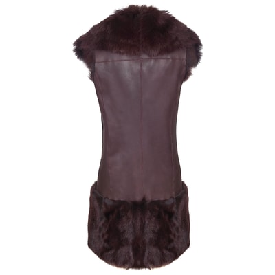 Ikeme Kadın Çift Taraflı Kürk Yelek