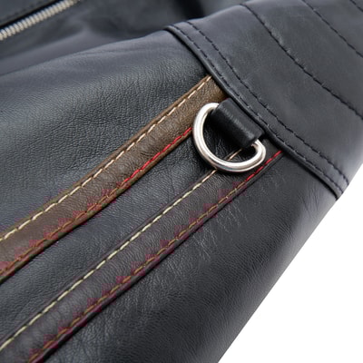 Ilaria Lacivert Kadın Deri Ceket