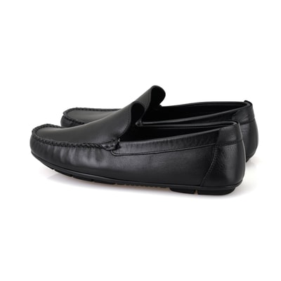Isaac Siyah Erkek Deri Loafer