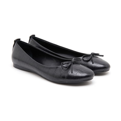 Isabelle Kadın Kroko Baskılı Deri Babet