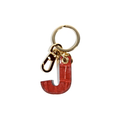 J Harfi Deri Anahtarlık