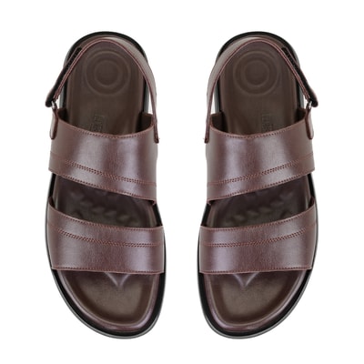 Jack Kahve Erkek Deri Sandalet